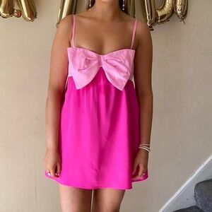 Show Me Your MuMu Fuchsia Mini Dress